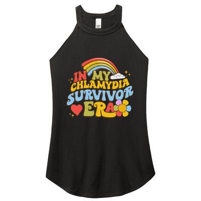 In My Chlamydia Survivor Era Funny Inappropriate Women's Perfect Tri Rocker Tank