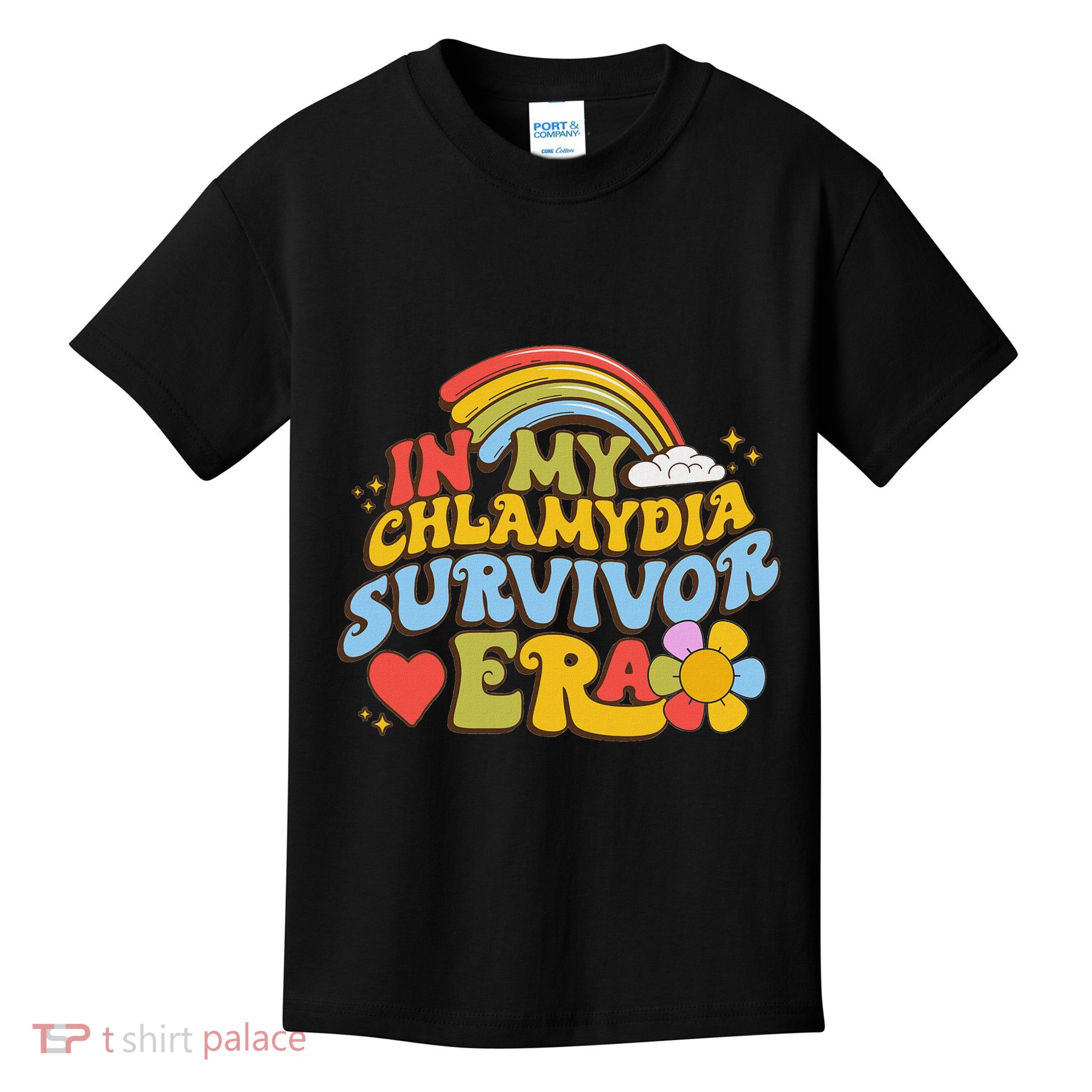In My Chlamydia Survivor Era Funny Inappropriate Kids T-Shirt