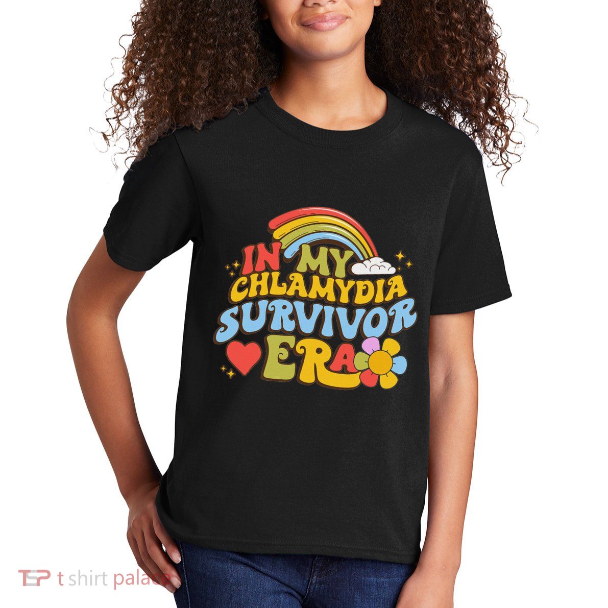 In My Chlamydia Survivor Era Funny Inappropriate Kids T-Shirt