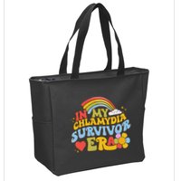 In My Chlamydia Survivor Era Funny Inappropriate Zip Tote Bag