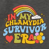 In My Chlamydia Survivor Era Funny Inappropriate Vector Backpack
