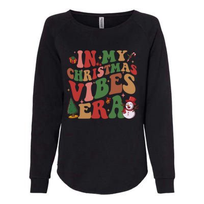 In My Christmas Vibes Era Groovy Christmas Matching Family Cool Gift Womens California Wash Sweatshirt