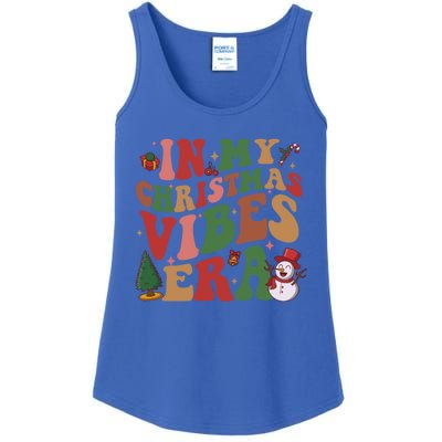 In My Christmas Vibes Era Groovy Christmas Matching Family Cool Gift Ladies Essential Tank