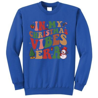 In My Christmas Vibes Era Groovy Christmas Matching Family Cool Gift Tall Sweatshirt