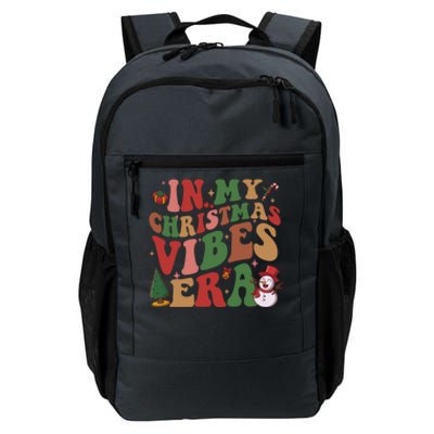 In My Christmas Vibes Era Groovy Christmas Matching Family Cool Gift Daily Commute Backpack