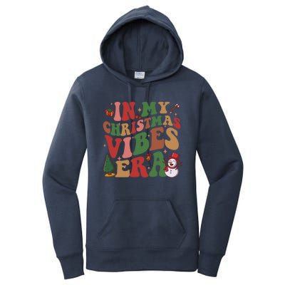 In My Christmas Vibes Era Groovy Christmas Matching Family Cool Gift Women's Pullover Hoodie