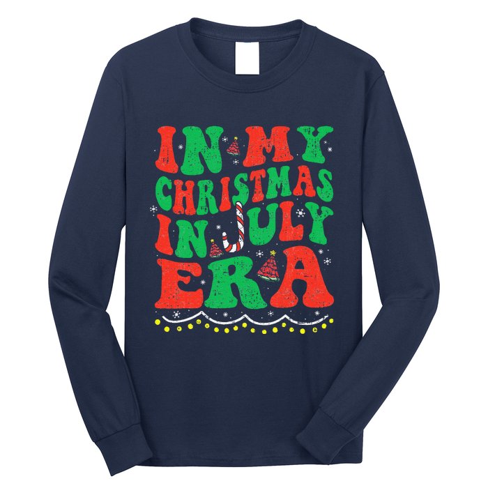 In My Christmas In July Era Funny Xmas Summer Long Sleeve Shirt