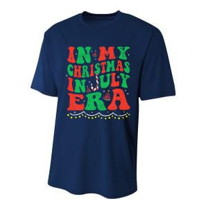 In My Christmas In July Era Funny Xmas Summer Performance Sprint T-Shirt