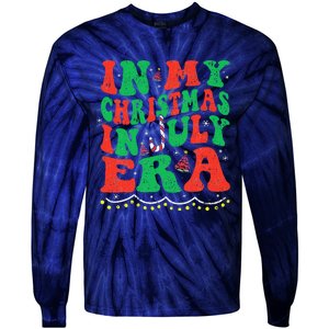 In My Christmas In July Era Funny Xmas Summer Tie-Dye Long Sleeve Shirt