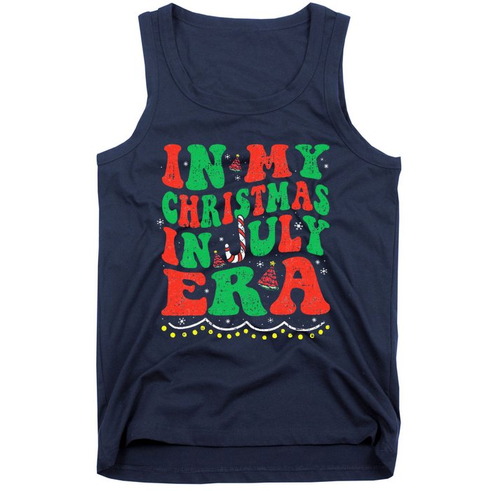 In My Christmas In July Era Funny Xmas Summer Tank Top