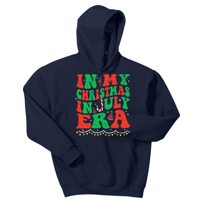 In My Christmas In July Era Funny Xmas Summer Kids Hoodie