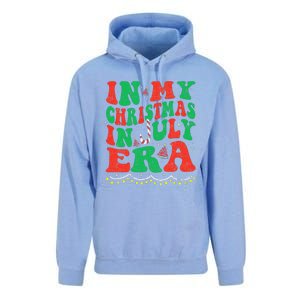 In My Christmas In July Era Funny Xmas Summer Unisex Surf Hoodie