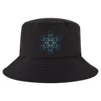 Indigo MetatronS Cube Sacred Geometry Cool Comfort Performance Bucket Hat