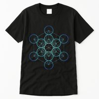 Indigo MetatronS Cube Sacred Geometry Tall T-Shirt