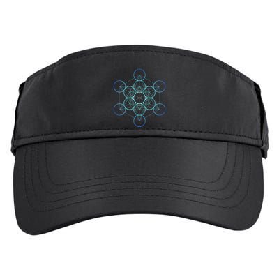 Indigo MetatronS Cube Sacred Geometry Adult Drive Performance Visor