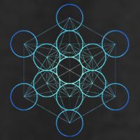 Indigo MetatronS Cube Sacred Geometry Adult Drive Performance Visor