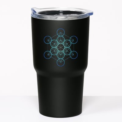 Indigo MetatronS Cube Sacred Geometry Tumbler