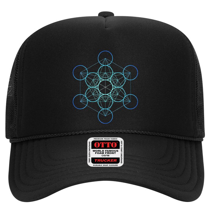 Indigo MetatronS Cube Sacred Geometry Hat