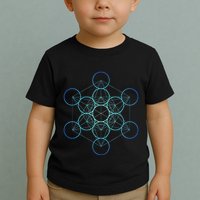 Indigo MetatronS Cube Sacred Geometry Toddler T-Shirt