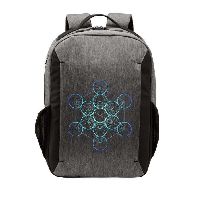 Indigo MetatronS Cube Sacred Geometry Vector Backpack