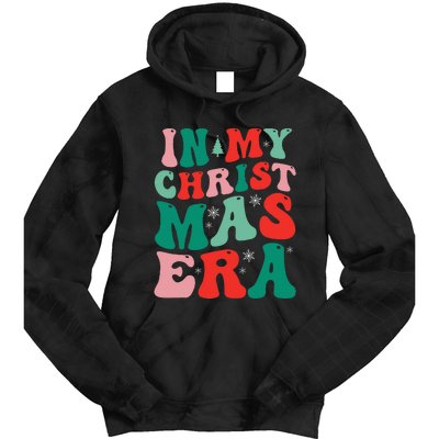 In My Christmas Era Groovy Xmas  Tie Dye Hoodie