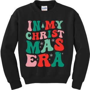 In My Christmas Era Groovy Xmas  Kids Sweatshirt