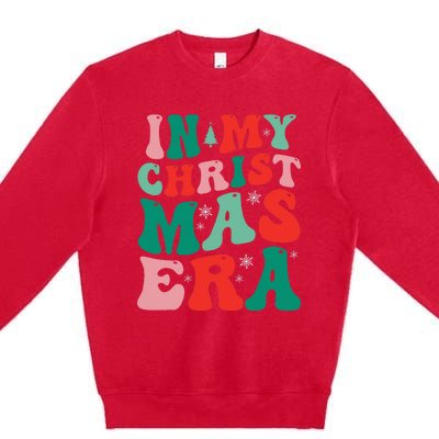 In My Christmas Era Groovy Xmas  Premium Crewneck Sweatshirt