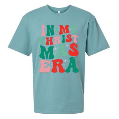 In My Christmas Era Groovy Xmas  Sueded Cloud Jersey T-Shirt