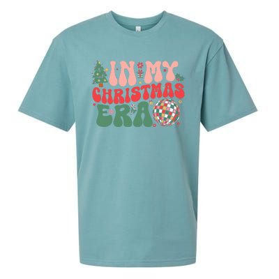 In My Christmas Era Groovy Retro Sueded Cloud Jersey T-Shirt