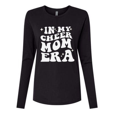 In My Cheer Mom Era Cheerleading Football Mom Game Day Gift Womens Cotton Relaxed Long Sleeve T-Shirt