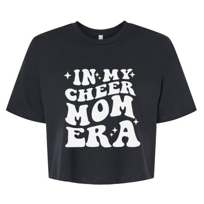 In My Cheer Mom Era Cheerleading Football Mom Game Day Gift Bella+Canvas Jersey Crop Tee