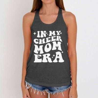 In My Cheer Mom Era Cheerleading Football Mom Game Day Gift Women's Knotted Racerback Tank