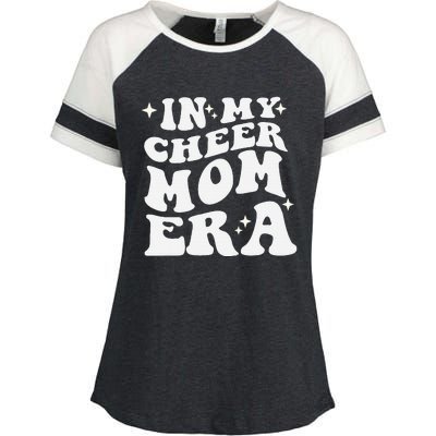 In My Cheer Mom Era Cheerleading Football Mom Game Day Gift Enza Ladies Jersey Colorblock Tee