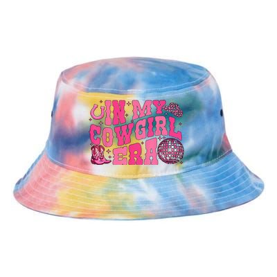 In My Cowgirl Era Groovy Cute Western Rodeo Cowgirl Tie Dye Newport Bucket Hat