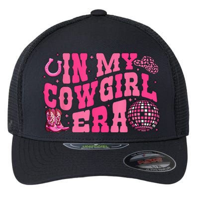 In My Cowgirl Era Groovy Cute Western Rodeo Cowgirl Flexfit Unipanel Trucker Cap