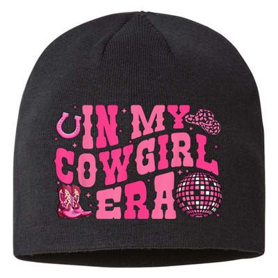 In My Cowgirl Era Groovy Cute Western Rodeo Cowgirl Sustainable Beanie