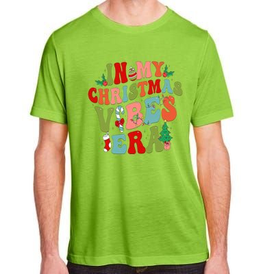 In My Christmas Vibes Era Groovy Merry Christmas Gift Adult ChromaSoft Performance T-Shirt