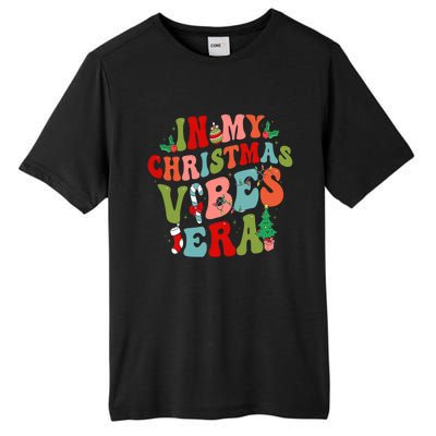 In My Christmas Vibes Era Groovy Merry Christmas Gift Tall Fusion ChromaSoft Performance T-Shirt