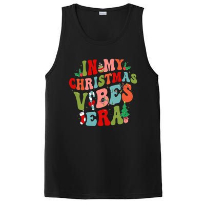 In My Christmas Vibes Era Groovy Merry Christmas Gift PosiCharge Competitor Tank