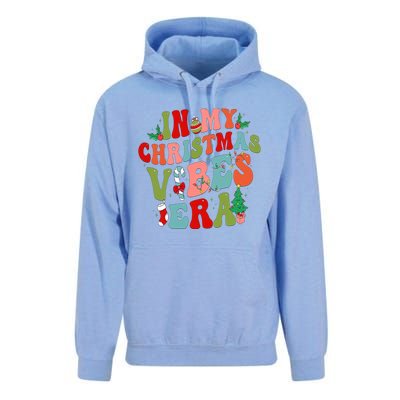 In My Christmas Vibes Era Groovy Merry Christmas Gift Unisex Surf Hoodie