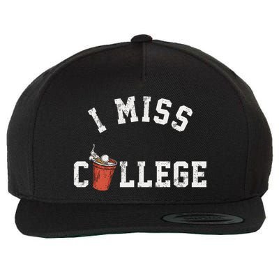 I Miss College Vintage Wool Snapback Cap