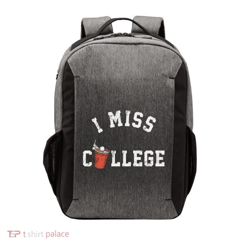 I Miss College Vintage Vector Backpack