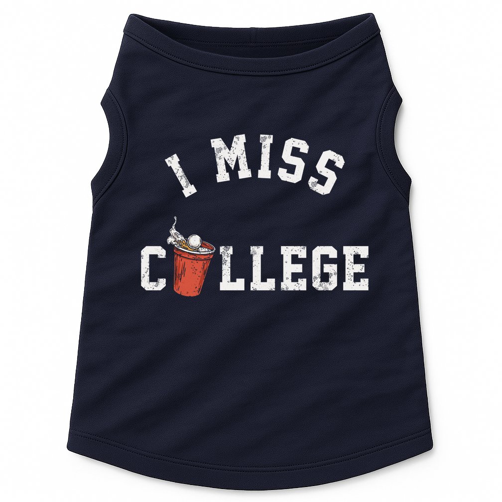 I Miss College Vintage Doggie Tank