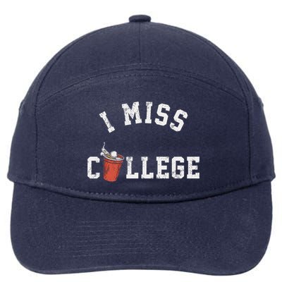 I Miss College Vintage 7-Panel Snapback Hat