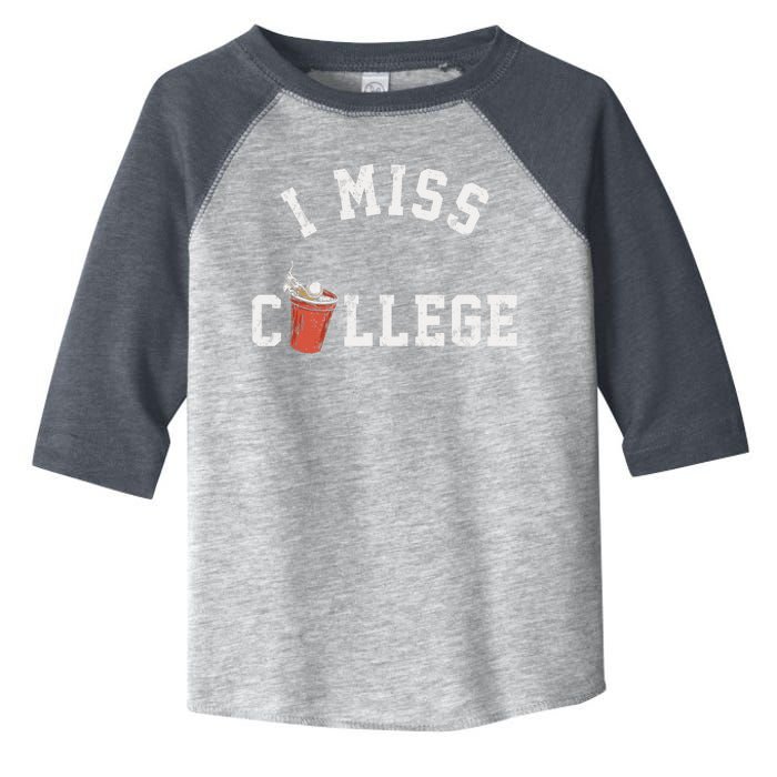 I Miss College Vintage Toddler Fine Jersey T-Shirt