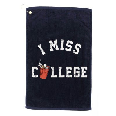 I Miss College Vintage Golf Towel