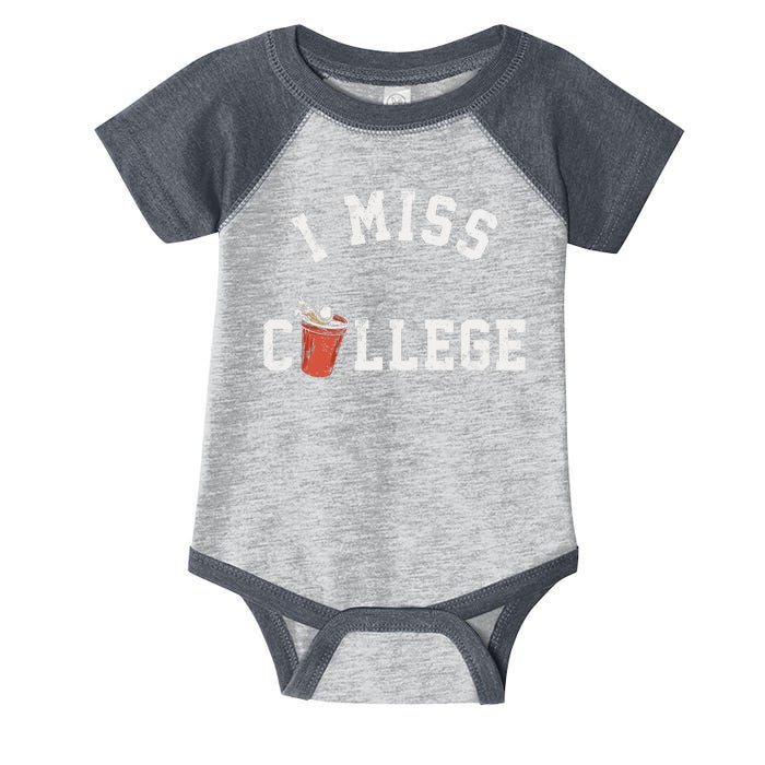 I Miss College Vintage Infant Baby Jersey Bodysuit