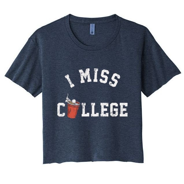 I Miss College Vintage Crop Top