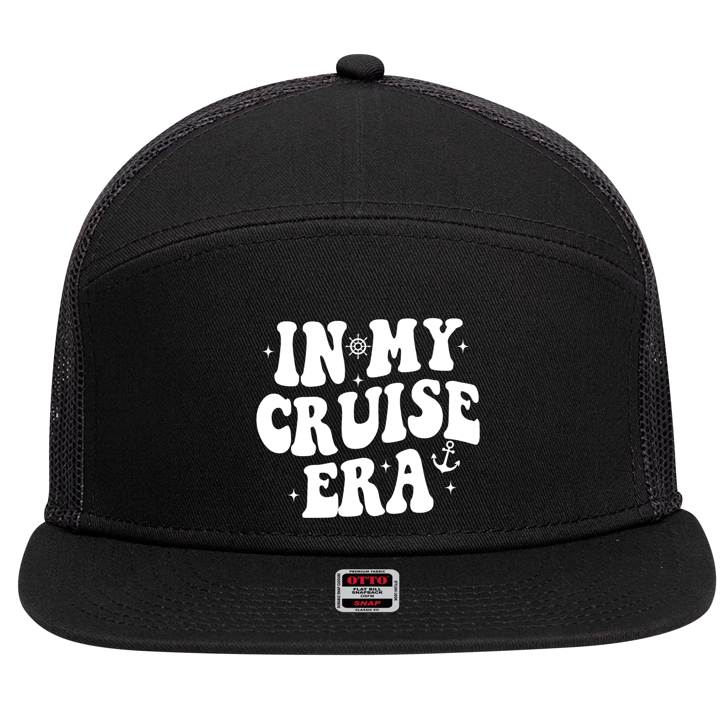 In My Cruise Era Vacation 7 Panel Mesh Trucker Snapback Hat