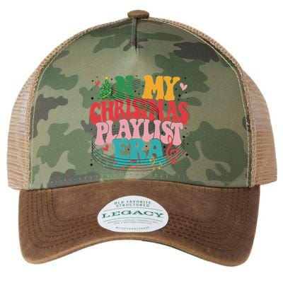 In My Christmas Playlist Era Funny Xmas Music Lover Legacy Tie Dye Trucker Hat